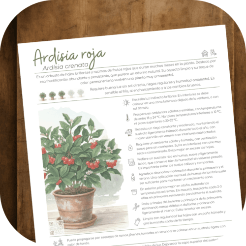Cómo cuidar la ardisia roja (Ardisia crenata)