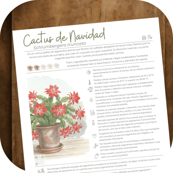 Cómo cuidar el cactus de Navidad (Schlumbergera truncata)
