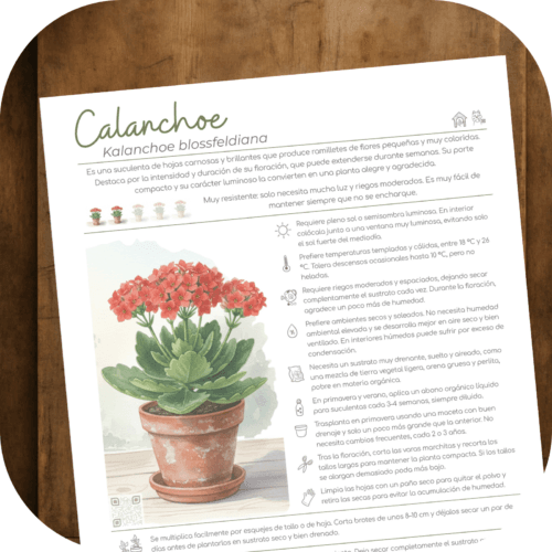 Cómo cuidar el calanchoe (Kalanchoe blossfeldiana)