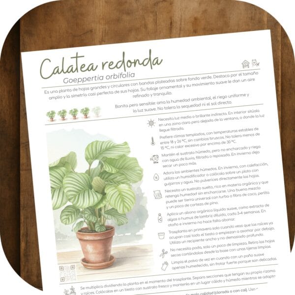 Cómo cuidar la calatea redonda (Goeppertia orbifolia)