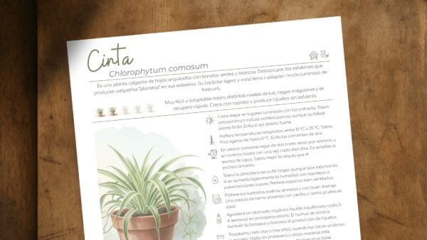 Cómo cuidar la cinta (Chlorophytum comosum)