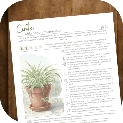 Cómo cuidar la cinta (Chlorophytum comosum)