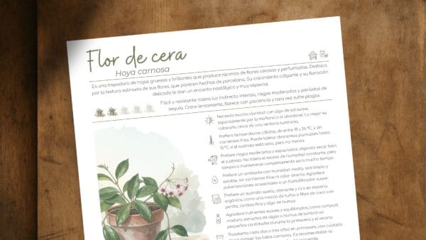 Cómo cuidar la flor de cera (Hoya carnosa)