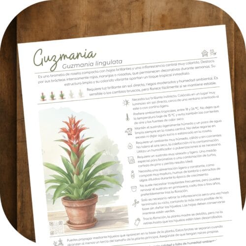 Cómo cuidar la guzmania (Guzmania lingulata)