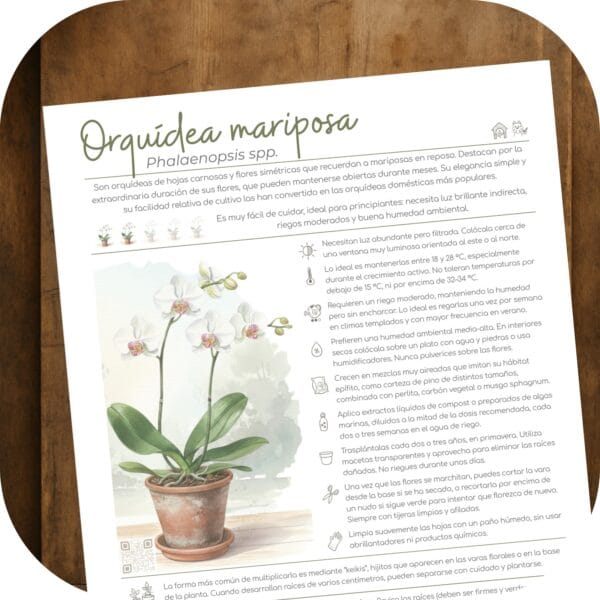 Cómo cuidar la orquídea mariposa (Phalaenopsis spp.)