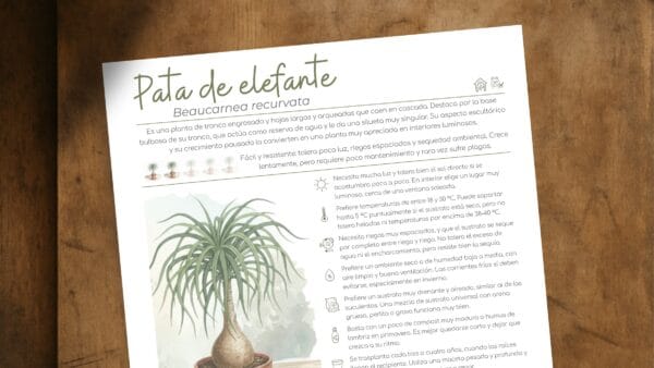 Cómo cuidar la pata de elefante (Beaucarnea recurvata)