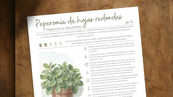 Cómo cuidar la peperomia de hojas redondas (Peperomia obtusifolia)