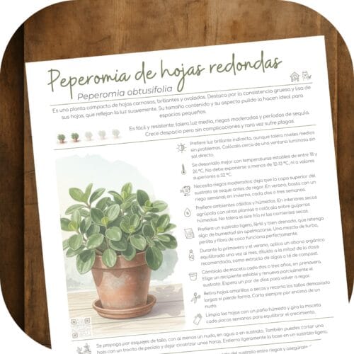 Cómo cuidar la peperomia de hojas redondas (Peperomia obtusifolia)