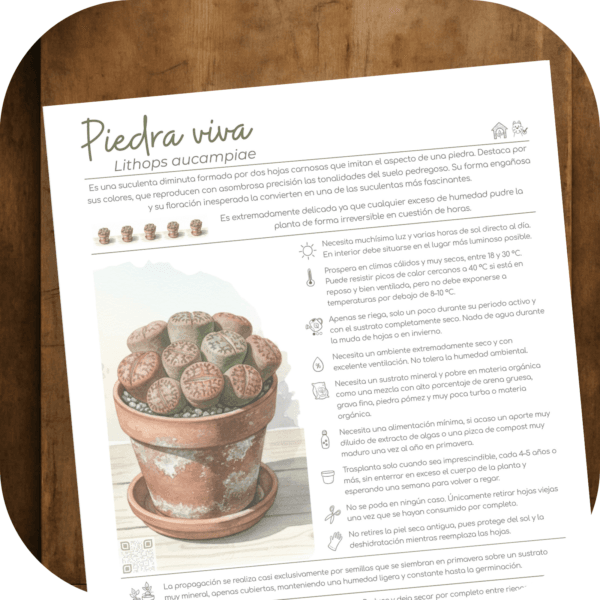 Cómo cuidar la piedra viva (Lithops aucampiae)
