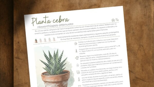 Cómo cuidar la planta cebra (Haworthiopsis attenuata)