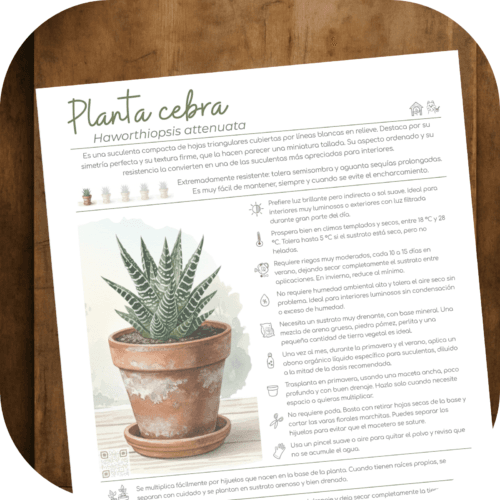 Cómo cuidar la planta cebra (Haworthiopsis attenuata)