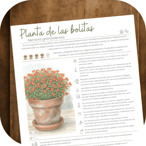 Cómo cuidar la planta de las bolitas (Nertera granadensis)