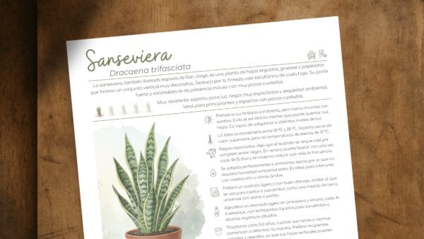 Cómo cuidar la sanseviera (Dracaena trifasciata)