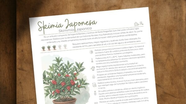 Cómo cuidar la skimia japonesa (Skimmia japonica)