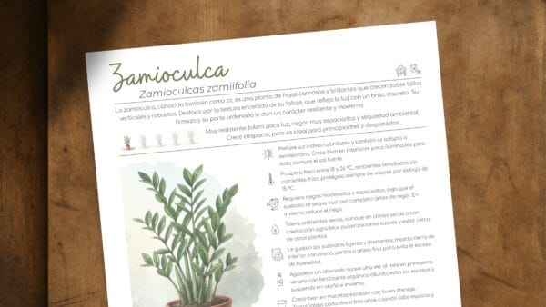 Cómo cuidar la zamioculca (Zamioculcas zamiifolia)