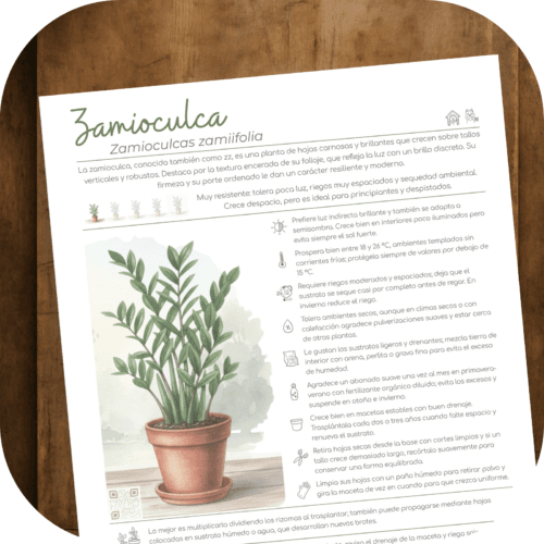 Cómo cuidar la zamioculca (Zamioculcas zamiifolia)
