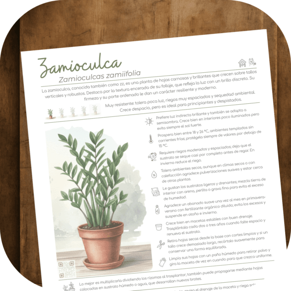 Cómo cuidar la zamioculca (Zamioculcas zamiifolia)